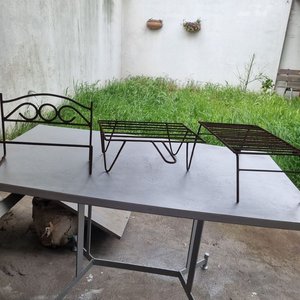Lote de 2 Parrillas de Hierro, Pala y Estructura para Plantas - imagen 5