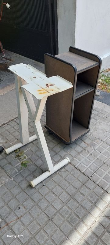 Base de mesa plegable y estante de MDF - imagen 2