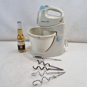 Batidora de Pie Punktal Mix Beige y Azul con Bowl y Accesorios - imagen 1
