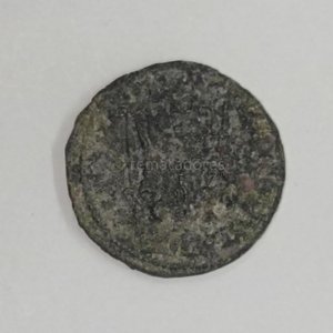 Moneda Antigua de Bronce con Rostro - imagen 4