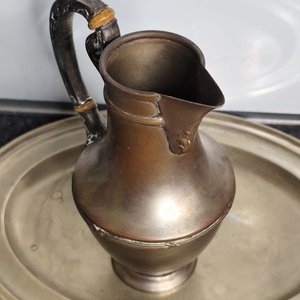 Jarra y Bandeja Antigua de Platería Sellada Sheffield - imagen 4