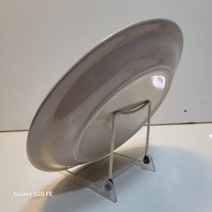 Set de 6 Platos de Cerámica con Diseño Espiral Azul y Rayas - imagen 3