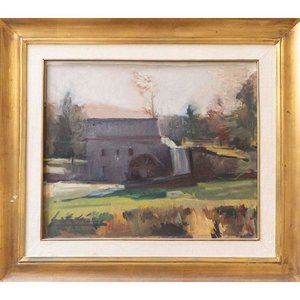 Lote anterior: Paisaje de Campo al Óleo con Marco Dorado