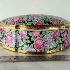 Lote siguiente: Cofre Corazón Limoges Francia Porcelana Floral Dorado