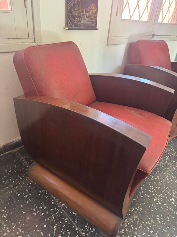 Sillones Art Decó Tapizados en Cuerina - imagen 5