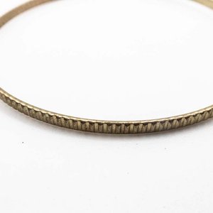 Pulsera de Plata con Diseño Rayado - imagen 2