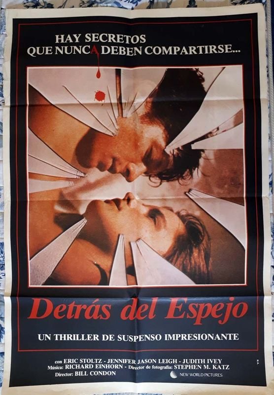 Poster Original "Detrás del Espejo" (Sister, Sister) - Eric Stoltz, 1987