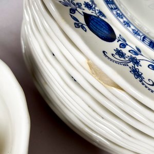 Juego de Loza Inglesa Azul "Willow Pattern" - 55 Piezas - imagen 6