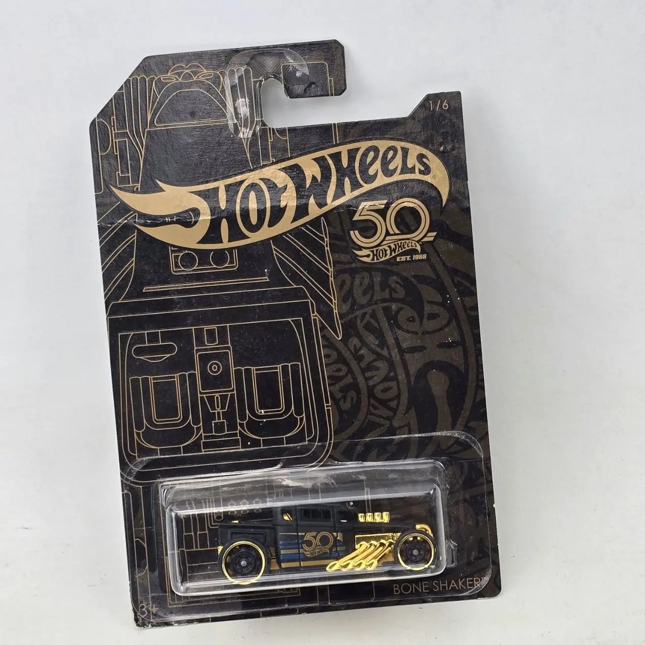 Hot Wheels 50 Aniversario Bone Shaker Edición Limitada