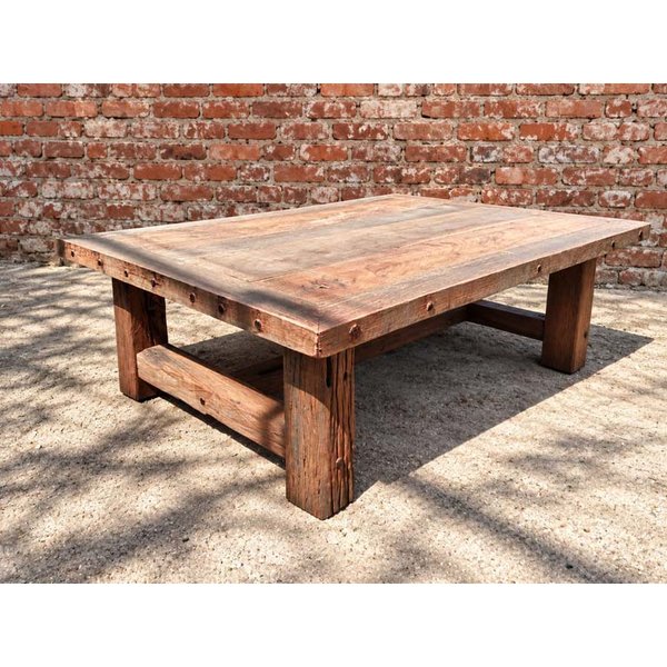 Mesa de Exterior Rústica en Madera Dura