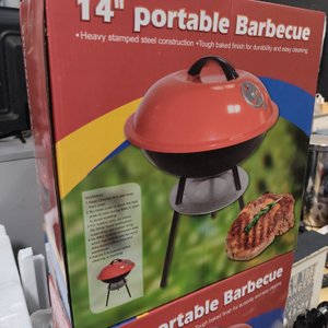 Parrillero Barbacoa Portátil con Tapa, 14 Pulgadas, Nuevo en Caja - imagen 3