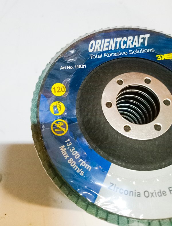 100 Discos flaps de 41/2 grano Orientcraft - Excelente condición - imagen 3