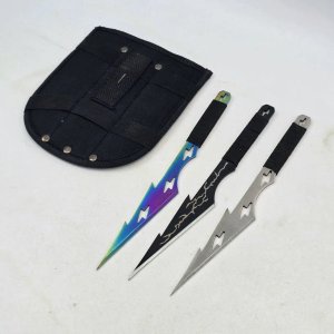 Lote siguiente: Set de 3 Cuchillos de Lanzamiento con Funda Negra