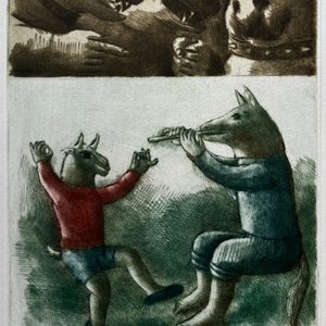 Grabado "Sin Título" de Luis Alberto Solari - Edición 153/200 - imagen 1