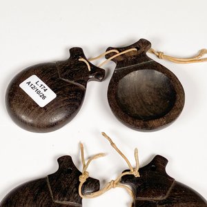 Dos Pares de Castañuelas de Madera Oscura - imagen 4