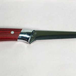 Lote anterior: Cuchillo de Chef con Mango Rayado Rojo y Acero Inoxidable
