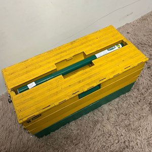 Caja de Herramientas Metálica MACC Desmontable Verde y Amarilla - imagen 10