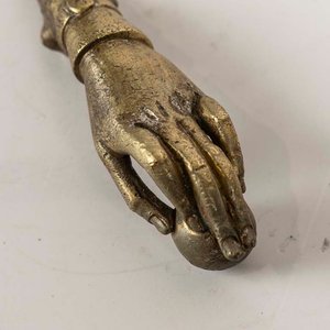 Manito Llamador de Bronce con Bola, 10 cm - imagen 2
