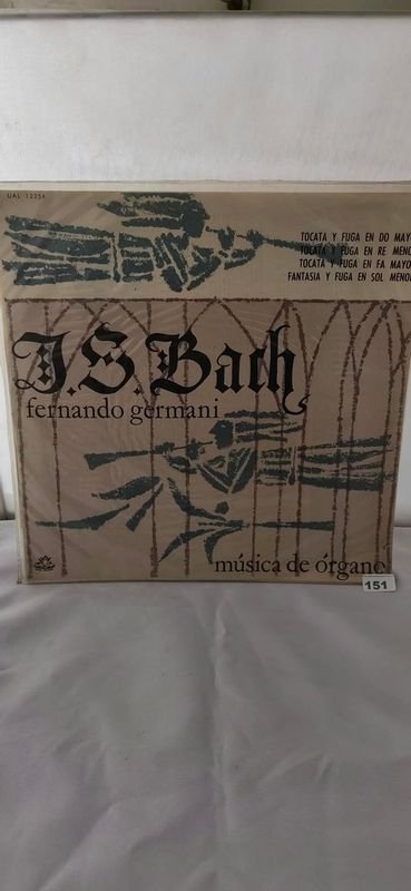 Vinilo J.S. Bach Música de Órgano por Fernando Germani