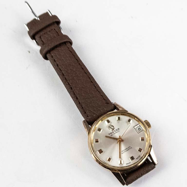 Reloj Tressa con calendario, enchapado - imagen 2