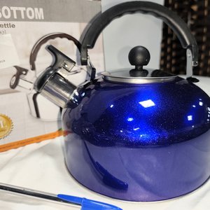 Lote de 2 Calderas Azules de Acero Inoxidable, Nuevas - imagen 4