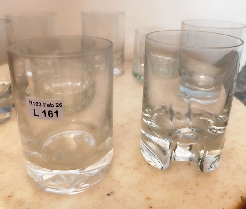 Colección de vasos de whisky en cristal claro - imagen 2