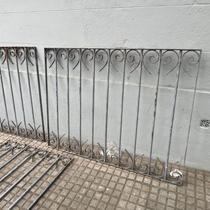 3 Tramos de Reja de Hierro Forjado Grises - imagen 4