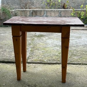 Lote anterior: Mesa Auxiliar Rectangular con Tapa de Mármol Sintético y Patas de Madera