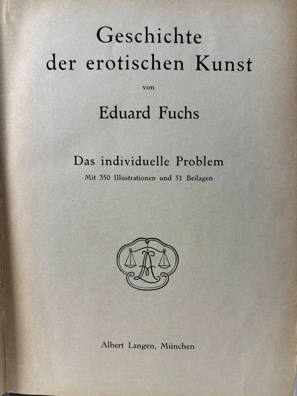 Rara edición de Historia del Arte Erótico por Eduard Fuchs - imagen 2