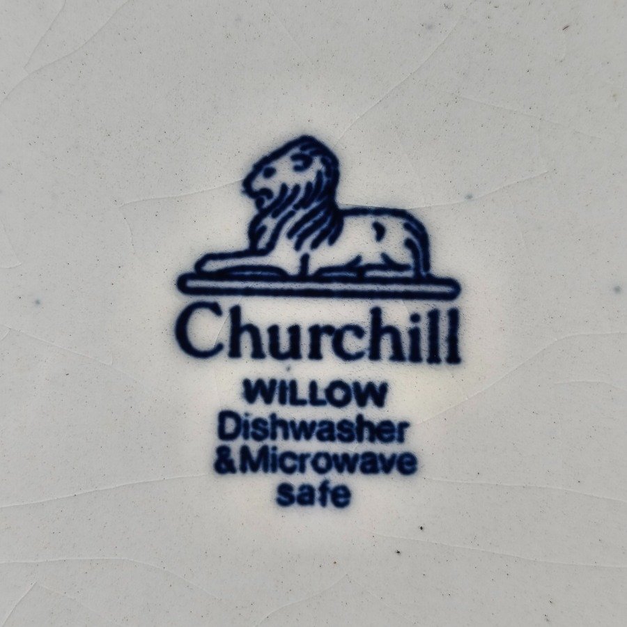 Fuente oval en loza inglesa Churchill Willow - imagen 7