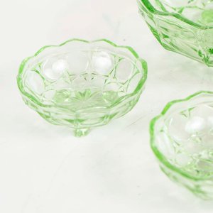 Set de 6 Cuencos para Fruta de Vidrio Verde - imagen 2