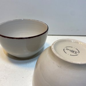 Juego de 9 Piezas: Ensaladera Grande Decorada, 6 Cuencos Oscuros y 2 Cuencos de Cerámica - imagen 8