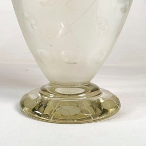Jarra de Cristal Tallado al Ácido con Diseño Floral - imagen 2