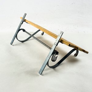 Repisa Rústica de Madera y Hierro con Ganchos - imagen 2
