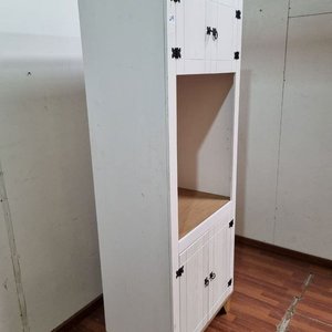 Mueble Alto Blanco con Puertas y Estante Central - imagen 3