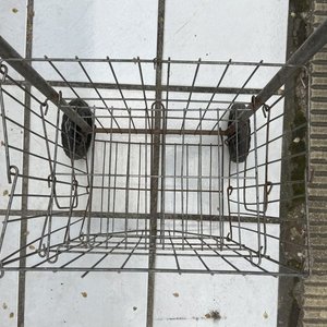 Carrito de Compras Metálico Plegable con Ruedas - imagen 3