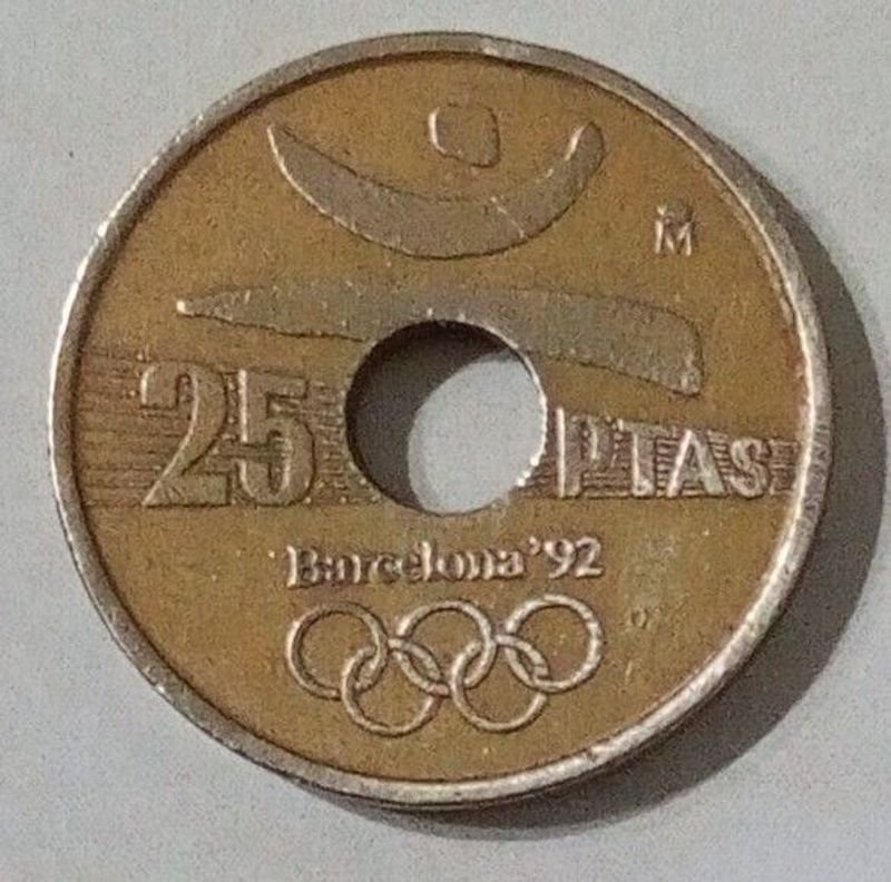 Moneda Conmemorativa Española 25 Pesetas Barcelona 1992 - Año 1990