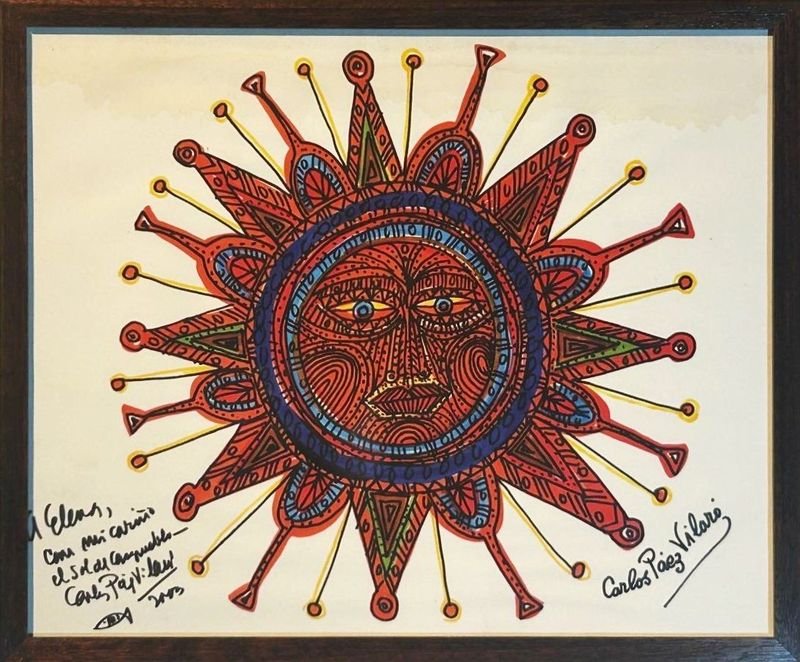 Serigrafía "El Sol del Cambalache" Atribuida a Carlos Páez Vilaró