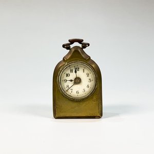 Reloj de Viaje Capilla en Bronce con Esfera Esmaltada - imagen 1
