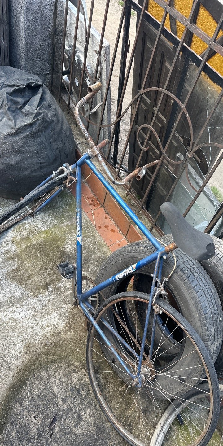 Bicicleta Azul Antigua