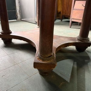 Mesa de Comedor Extensible Antigua de Madera - imagen 3