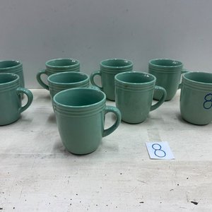 Set de 9 Tazones de Cerámica Nuevos Color Menta - imagen 1