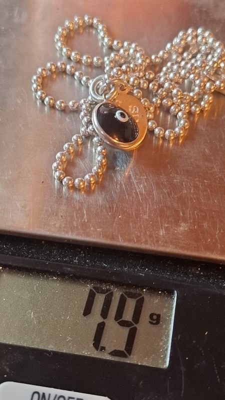 Cadena de plata con dijes - imagen 6
