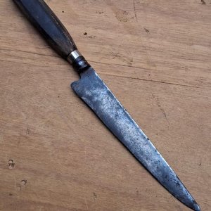 Cuchillo Antiguo "Acero Búfalo" con Hoja de 18 cm y Cabo de Guampa - imagen 3