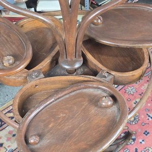 Espejo de Pie Basculante Estilo Thonet con Reparticiones - imagen 4