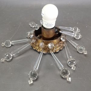 Aplique de Techo Bronce con Caireles de Cristal - imagen 2