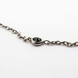 Cadena de Plata con Piedras Negras - 88 cm - imagen 2