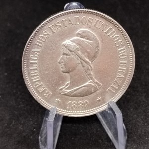 Moneda de Plata Brasileña 1.000 Reis de 1889 - imagen 5