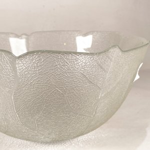 Ponchera de Vidrio Hialino con Diseño de Hojas - imagen 2