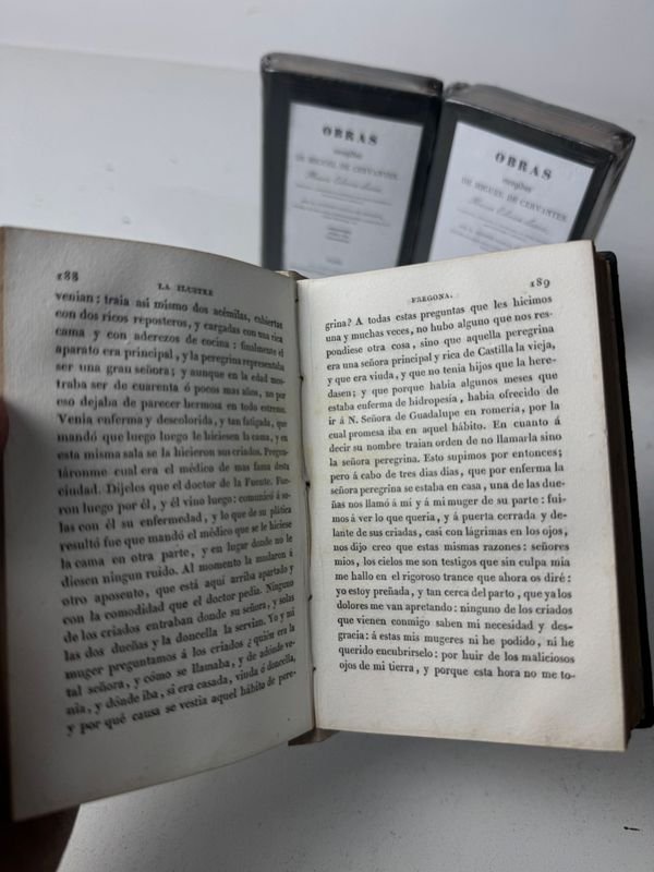 Libros antiguos de Miguel de Cervantes - Obras escogidas en 3 tomos, Paris 1826 - imagen 5